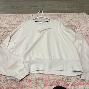 Nike Women's Beige Crew Neck Sweater